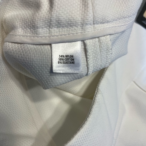 NWT!!! St John White Ankle Straight Leg High Waist Pants K810Q81 - Picture 6 of 12